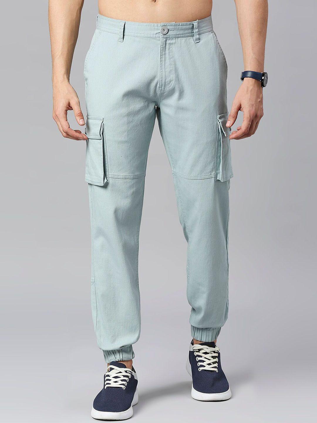 moda rapido men cotton comfort slim fit cargos trousers