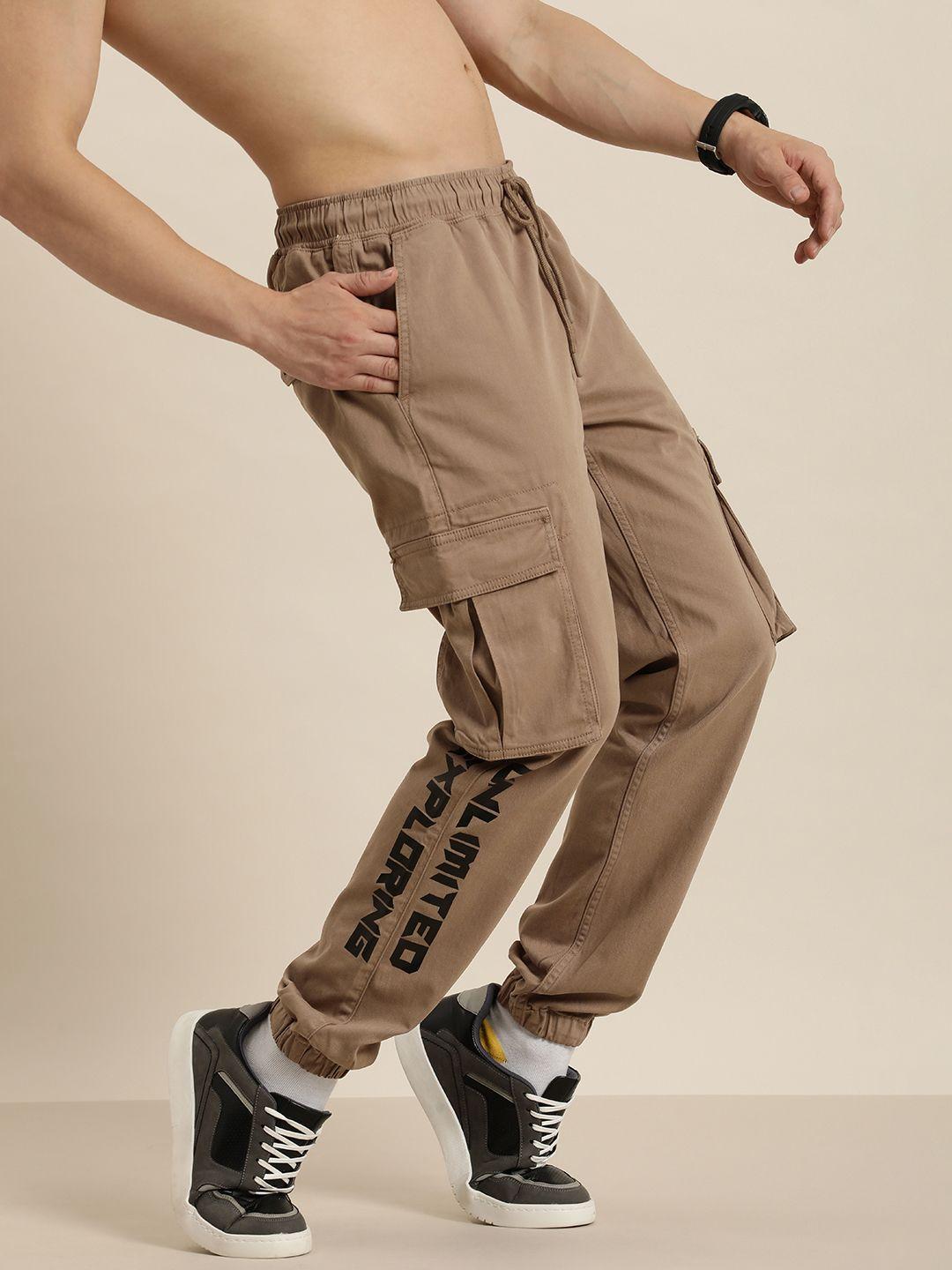 moda rapido men printed cargos trousers