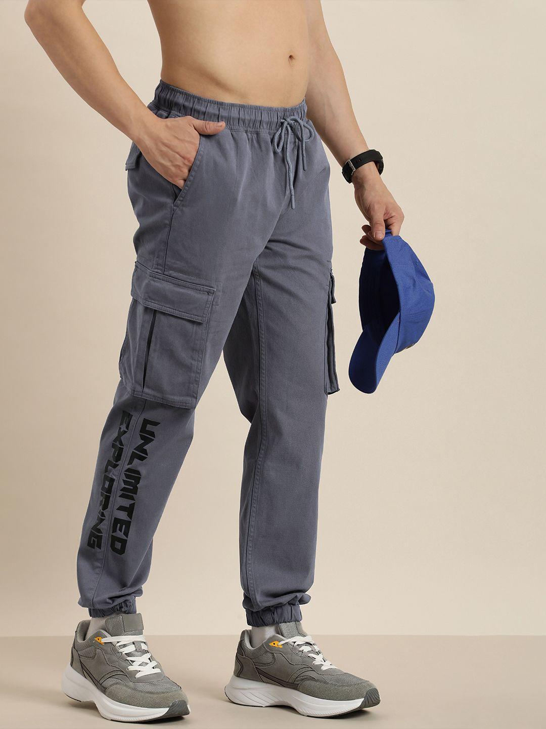 moda rapido men printed cargos trousers