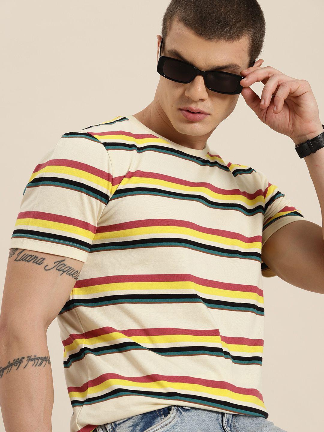 moda rapido men striped t-shirt