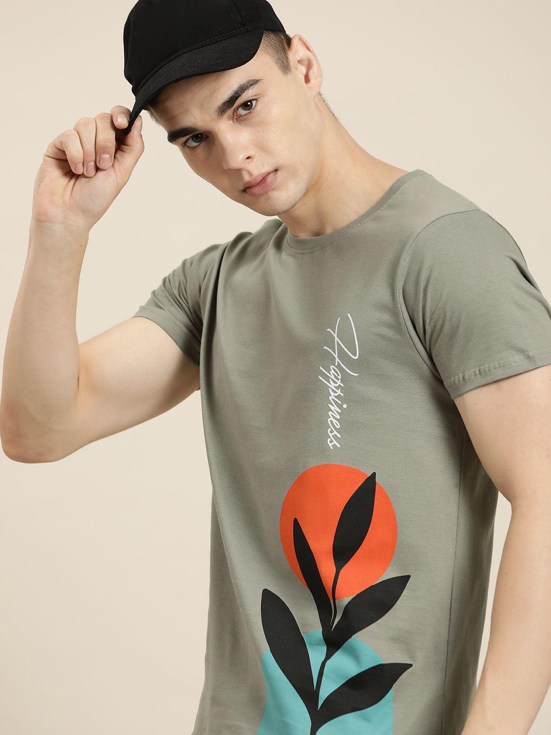 moda rapido printed pure cotton t-shirt