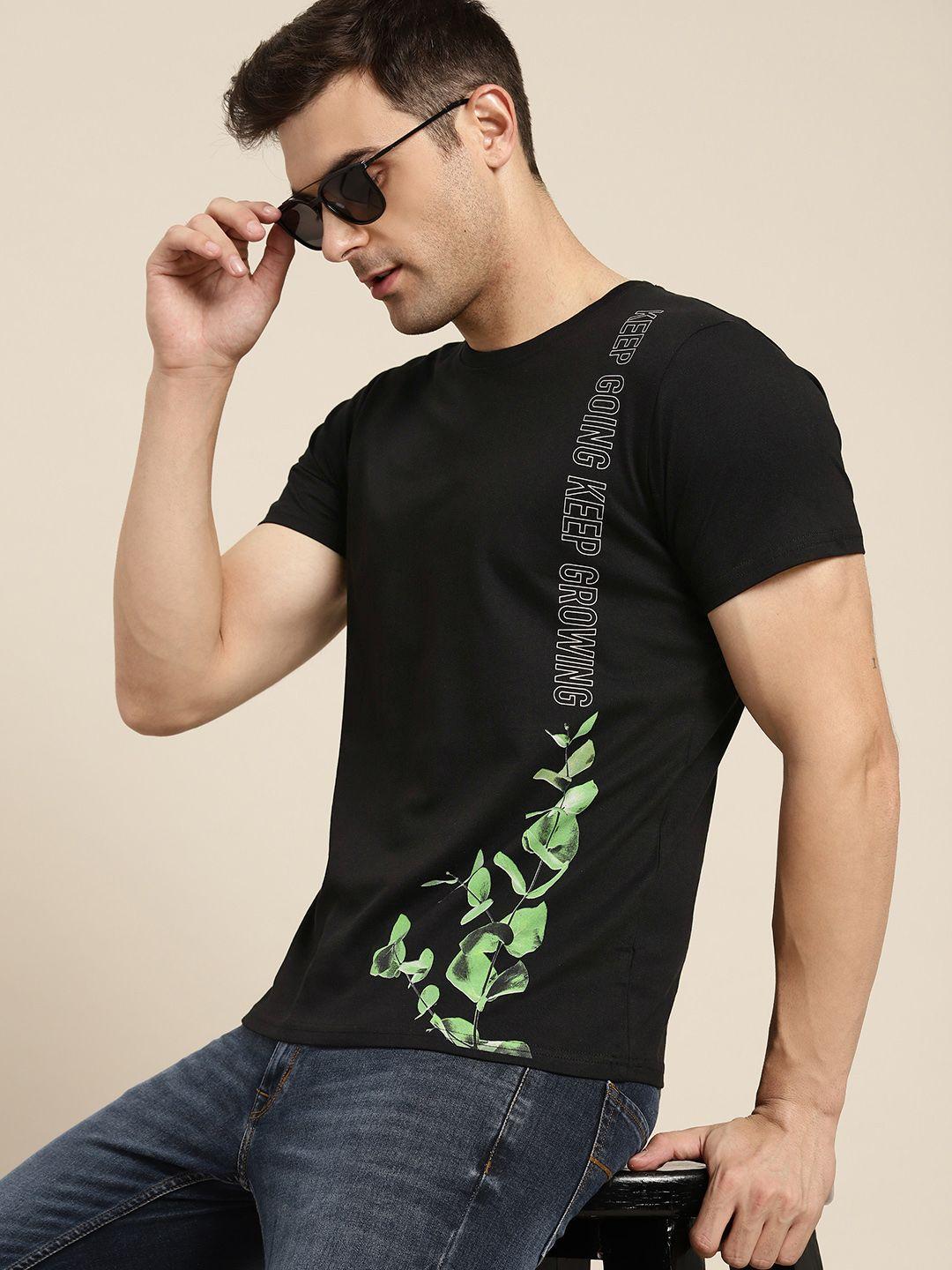 moda rapido printed pure cotton t-shirt