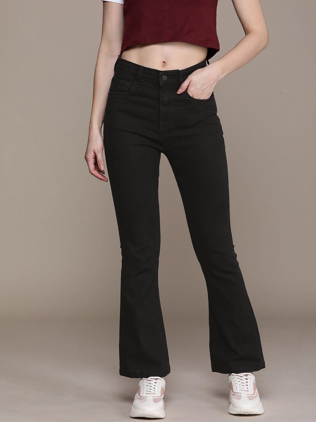 moda rapido women flared stretchable jeans