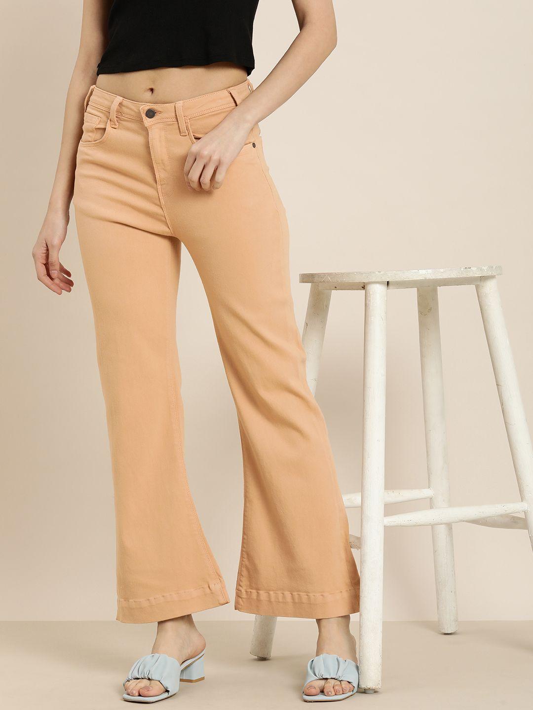 moda rapido women wide leg stretchable jeans