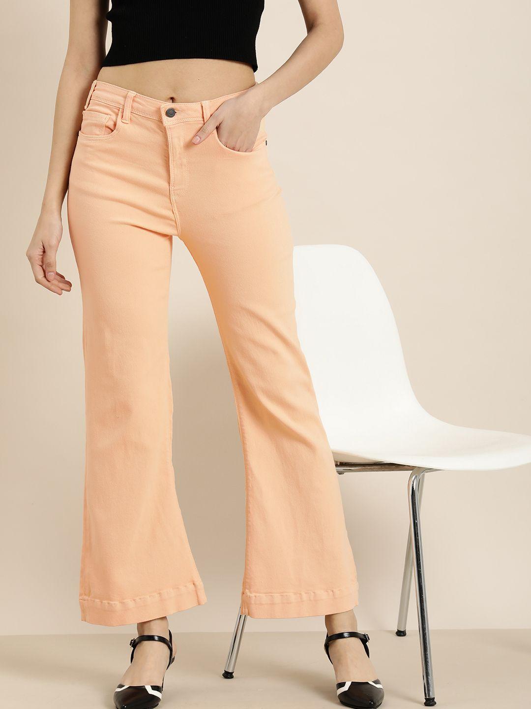 moda rapido women wide leg stretchable jeans