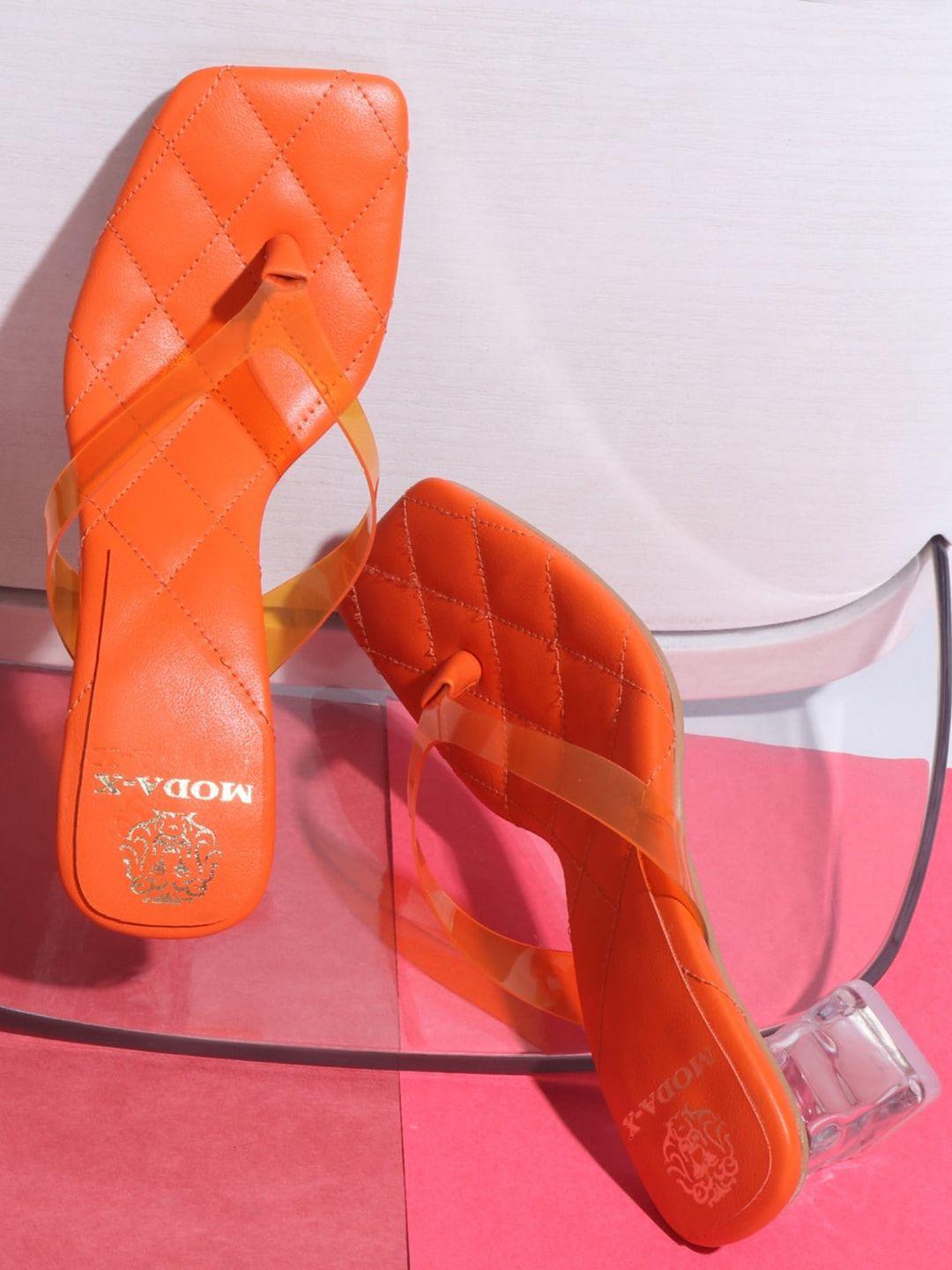 moda-x textured open toe block heels