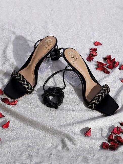 moda-x women's black gladiator sandals