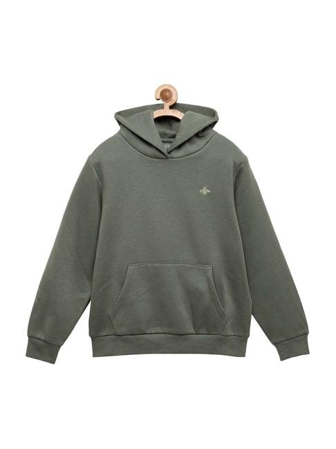 mode by red tape kids olive regular fit hoodie