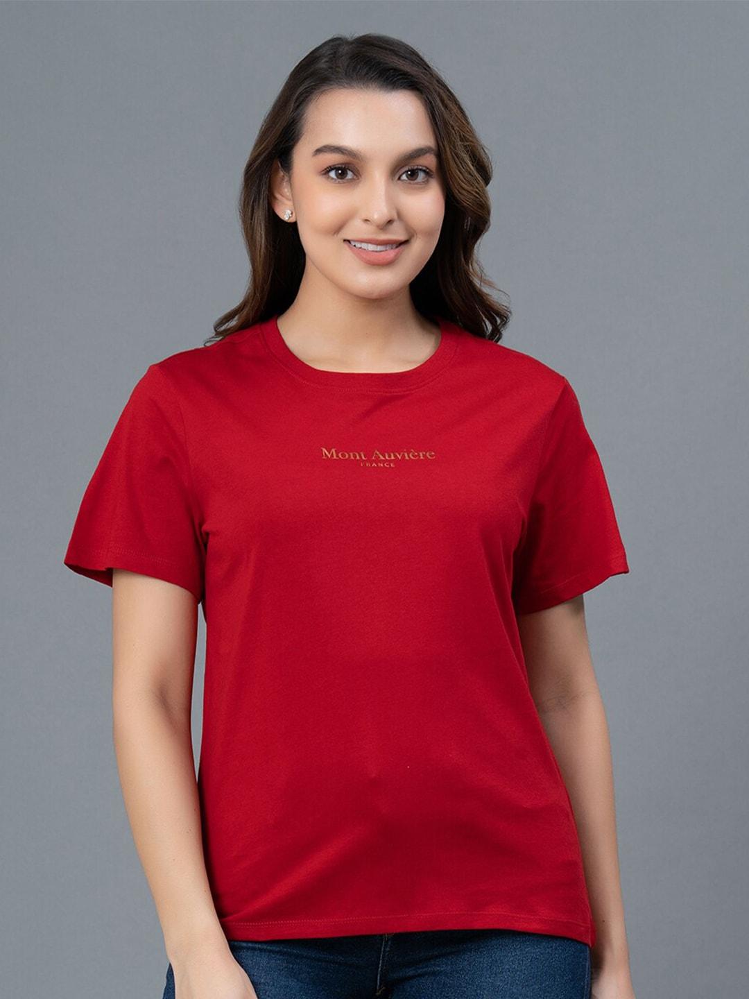 mode by red tape round neck pure cotton t-shirt