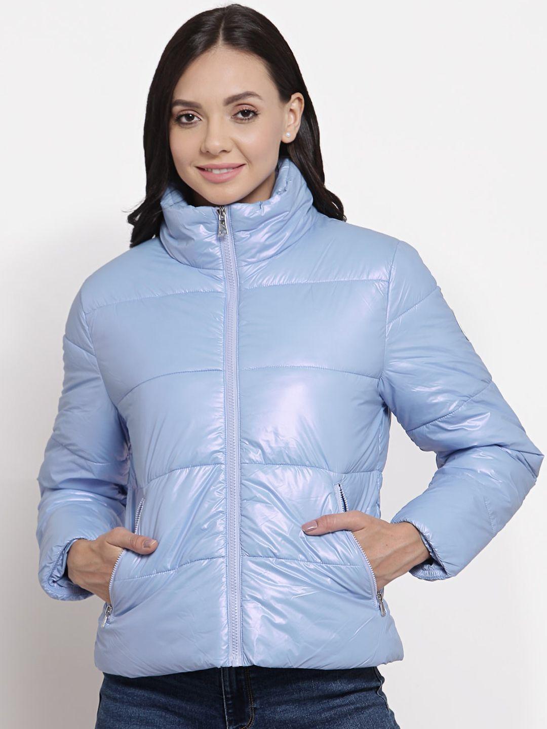 mode by red tape women blue padded jacket