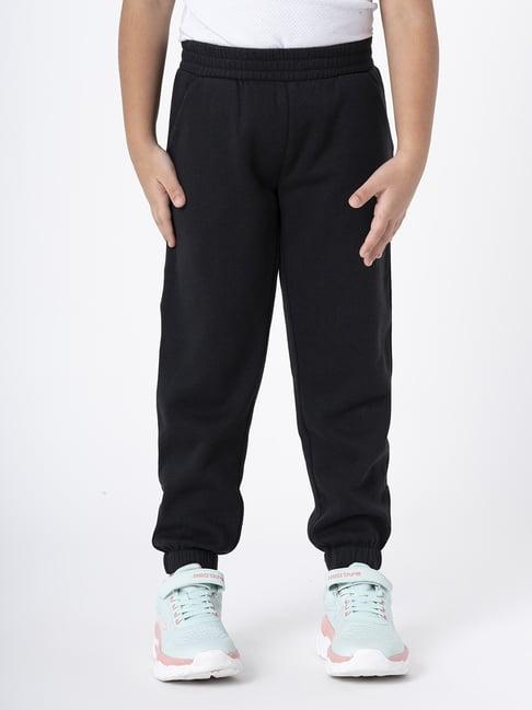 mode by red tape kids black regular fit joggers