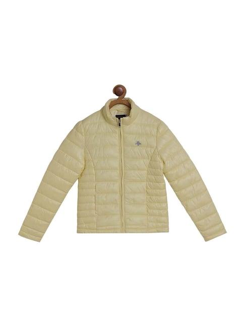mode by red tape kids yellow regular fit jacket