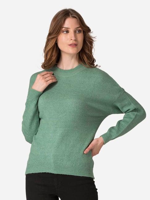 mode by red tape pastel green full sleeves sweater