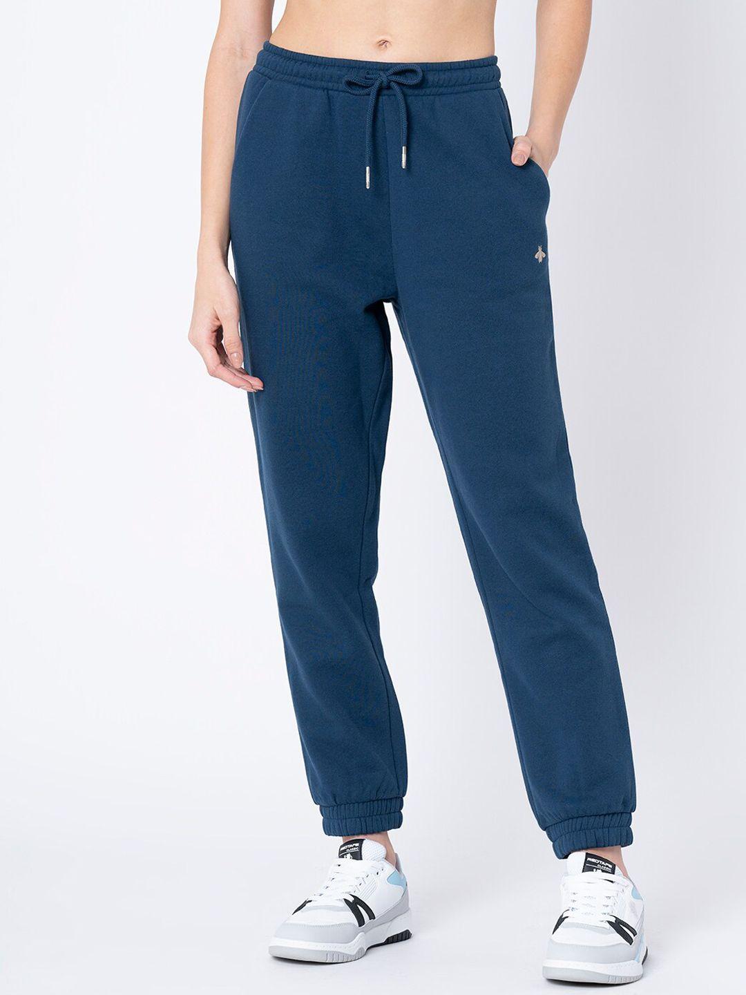 mode by red tape women blue solid joggers