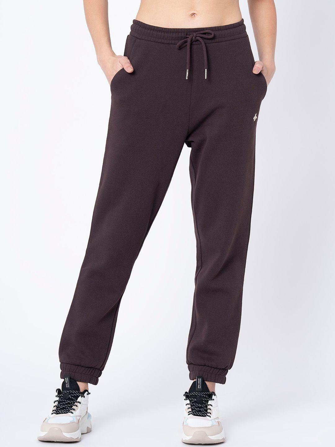 mode by red tape women brown track pants