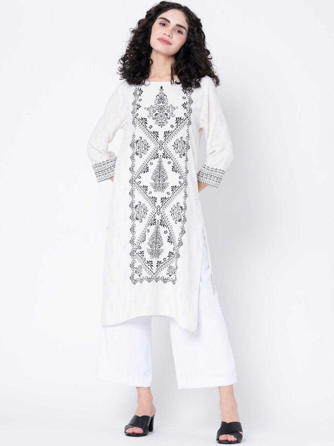 mode by red tape women off white kurta