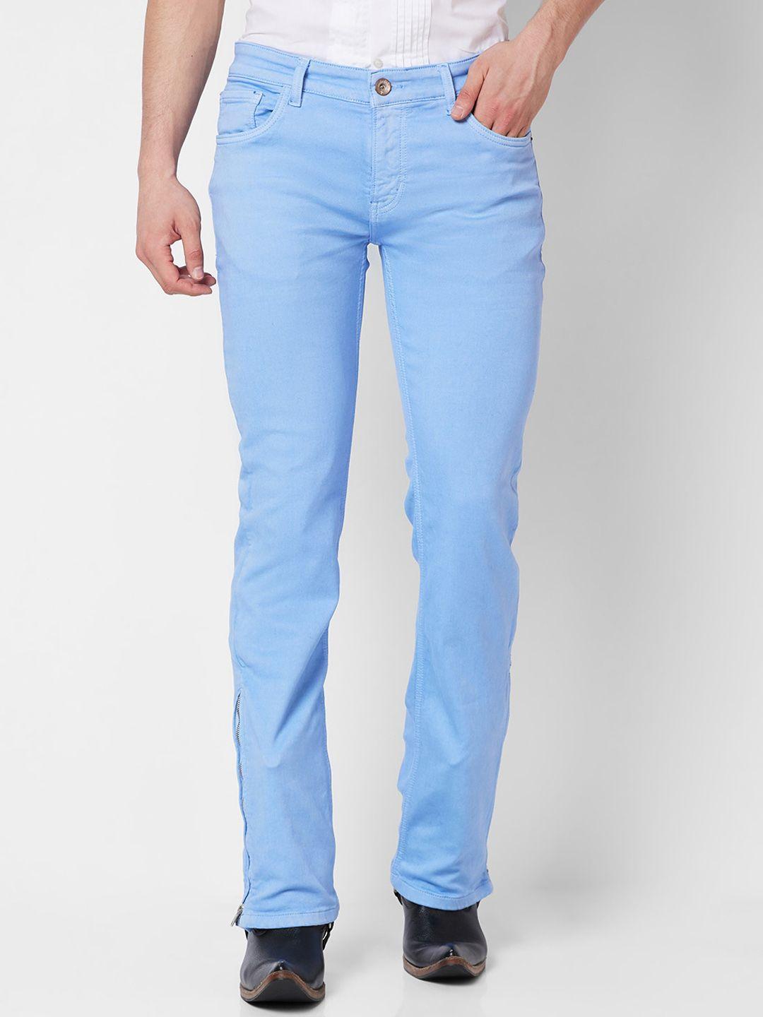 mode de base men bootcut mid-rise cotton jeans