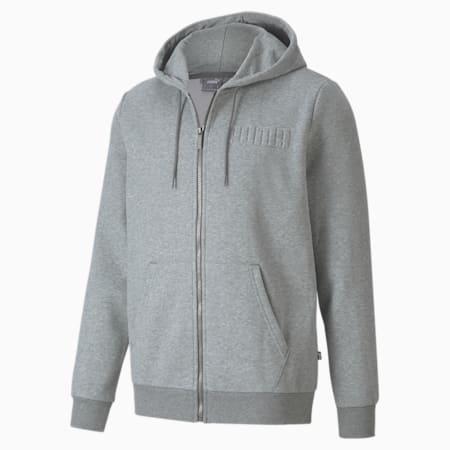 modern basics full-zip regular fit men's hoodie