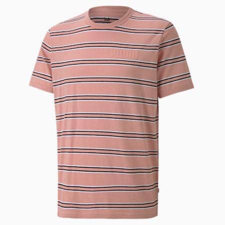 modern basics striped relaxed fit crew men's t-shirt