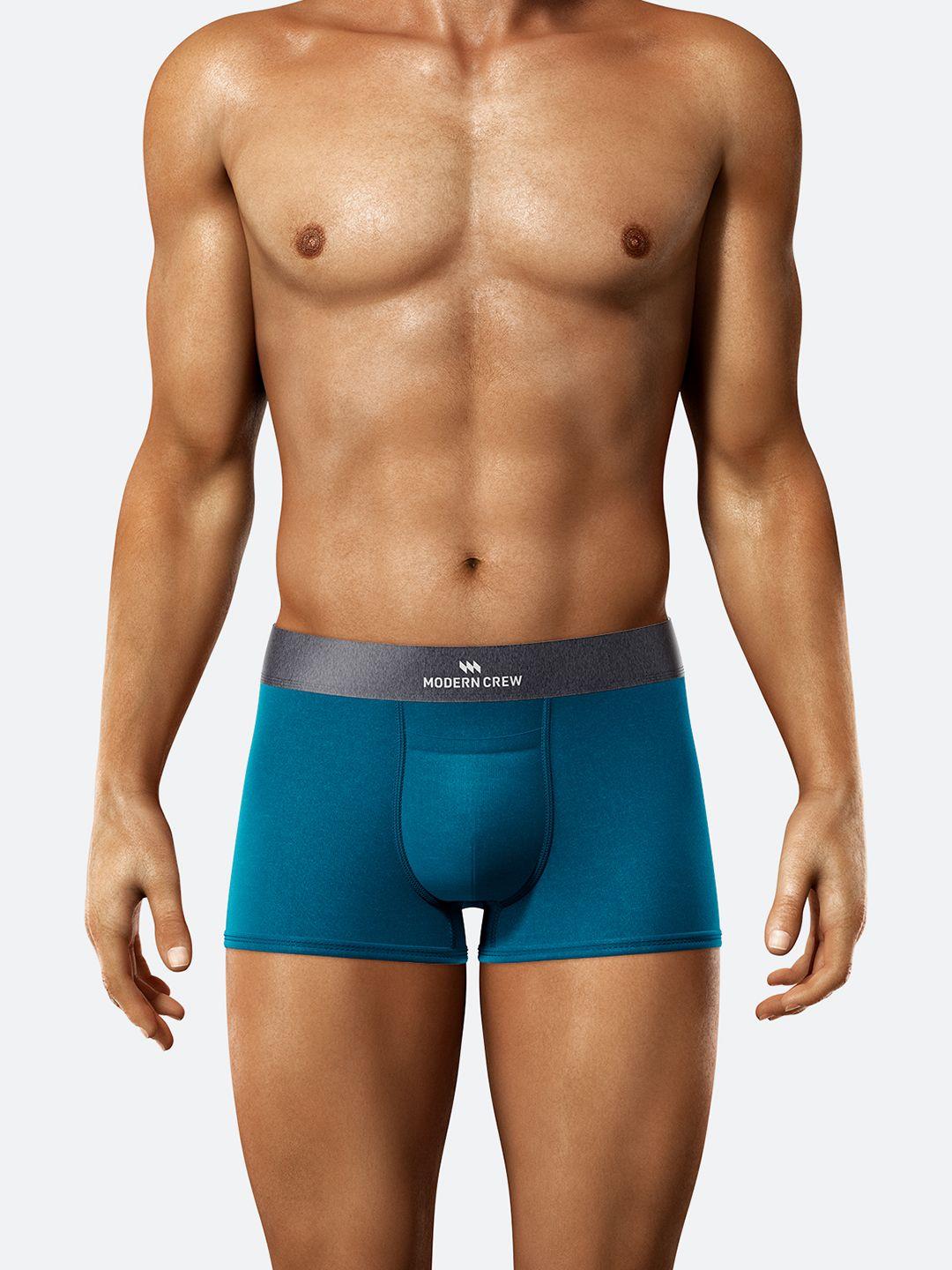 modern crew men blue solid modal trunk mc-st-002-cl-bl-s