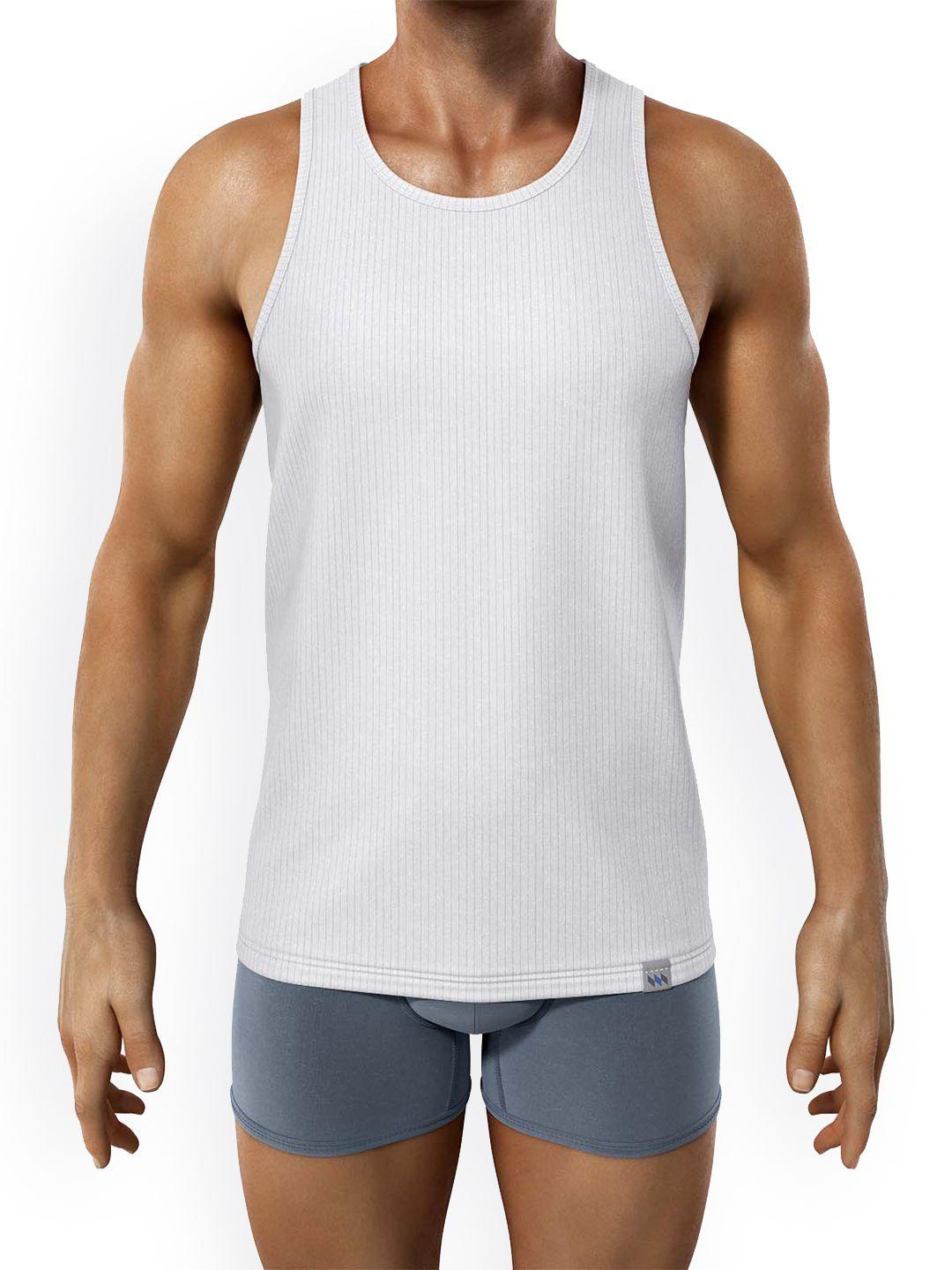 modern crew men white innerwear vests