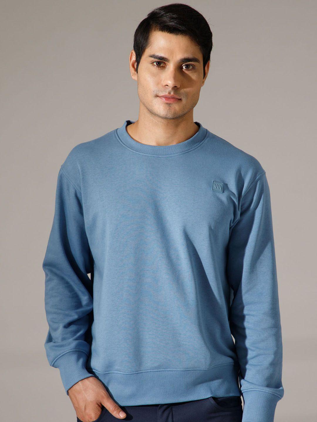 modern crew round neck pullover sweatshirt