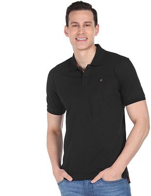 modern jersey slub polo shirt