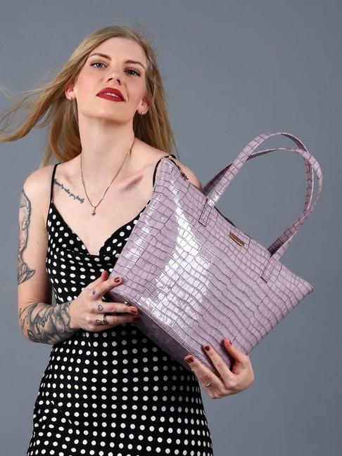 modern myth epic lilac textured large tote bag