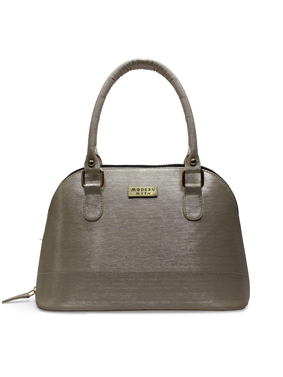 modern myth gold-toned textured structured handheld bag