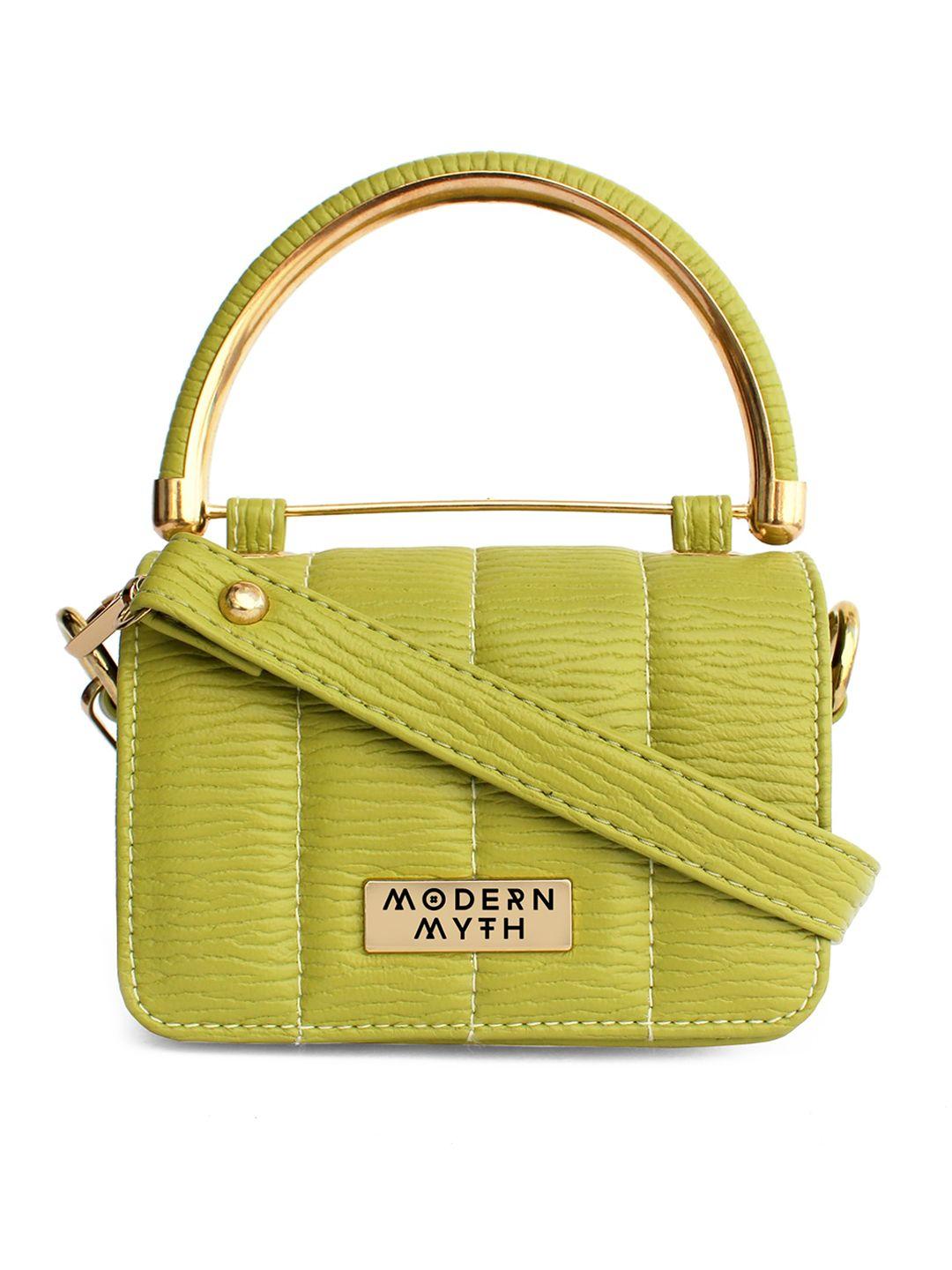 modern myth green textured bucket satchel with tasselled