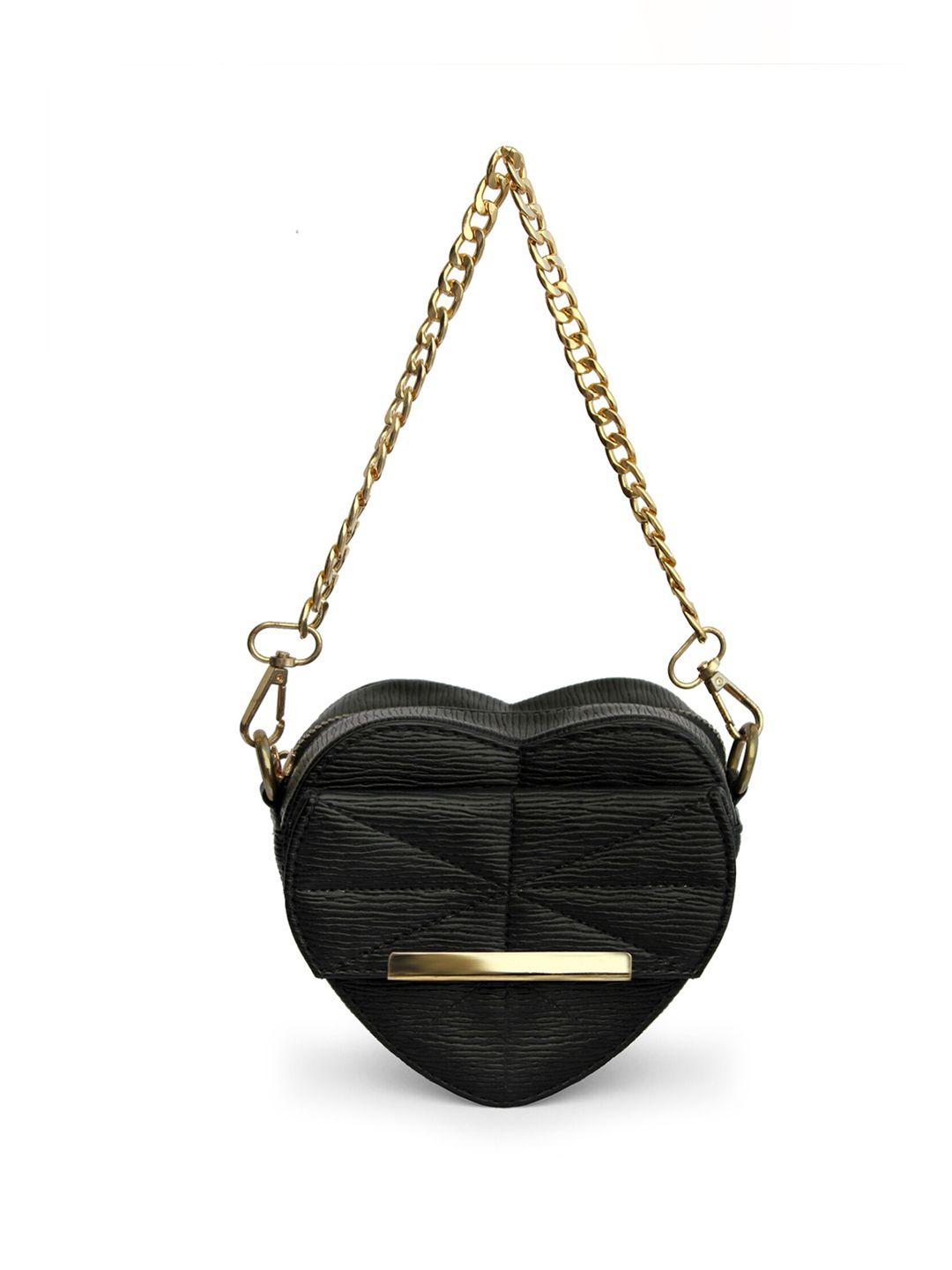 modern myth textured lovestruck heart shaped structured sling bag