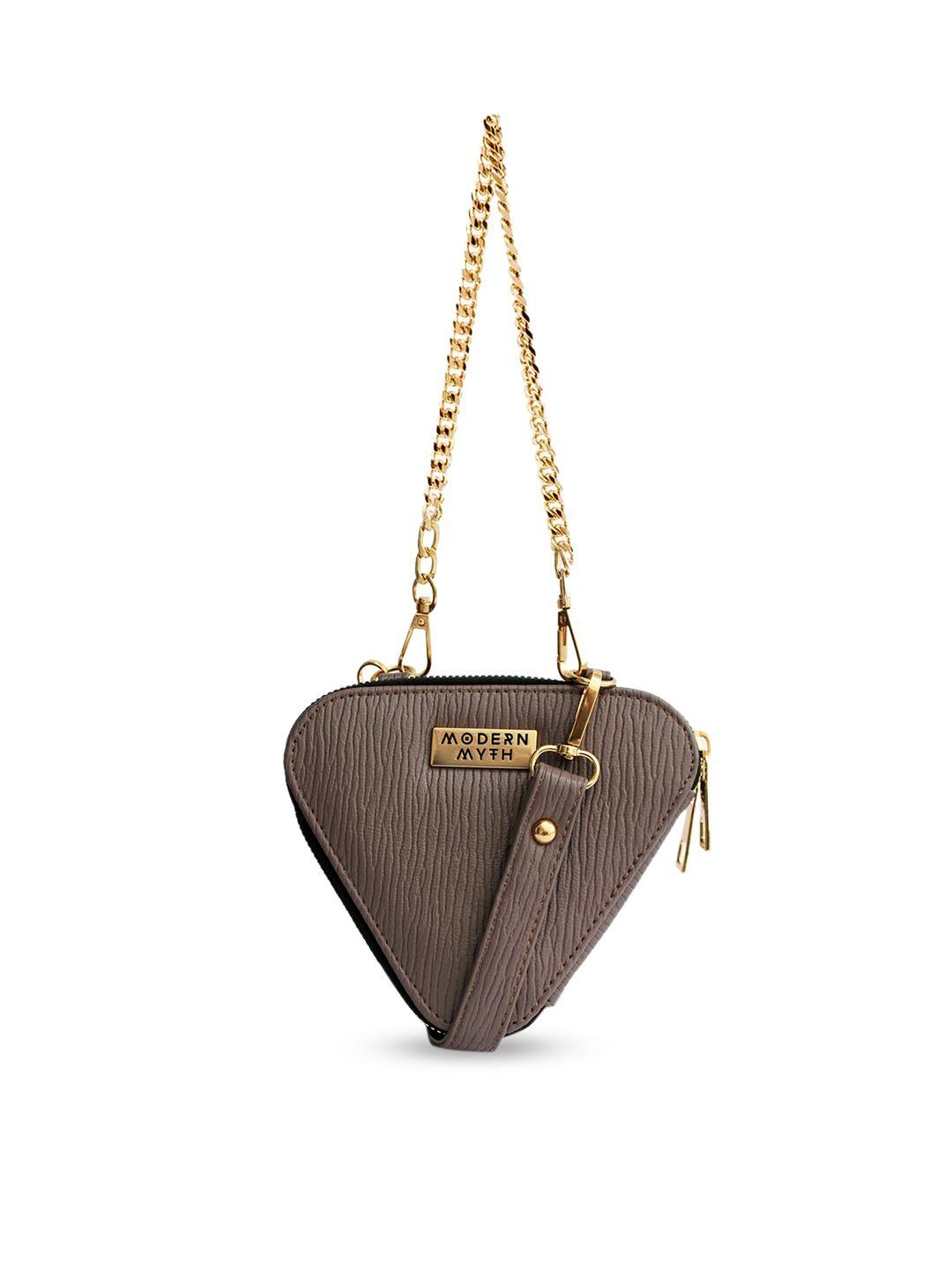 modern myth textured structured sling bag