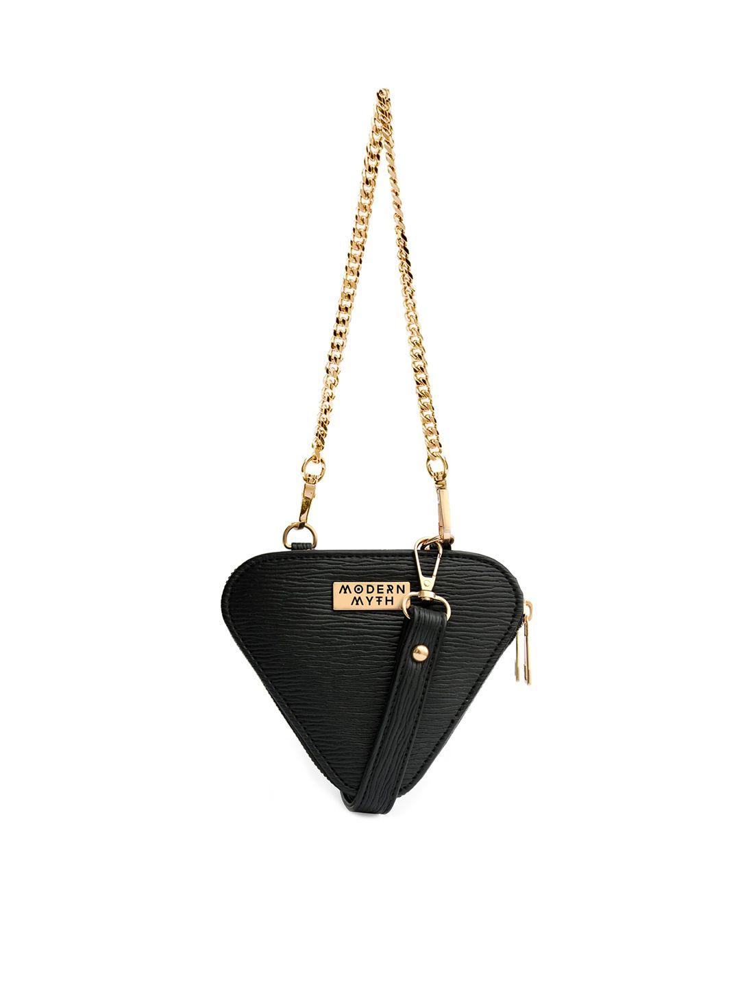 modern myth textured structured sling bag