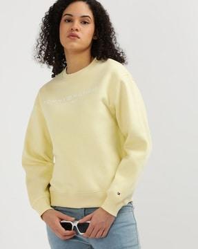 modern regular corp logo crew-neck sweatshirt