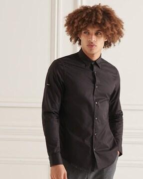 modern tailor shirt with spread collar