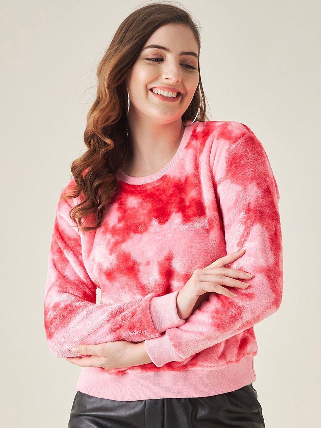 modeve women pink & red pullover