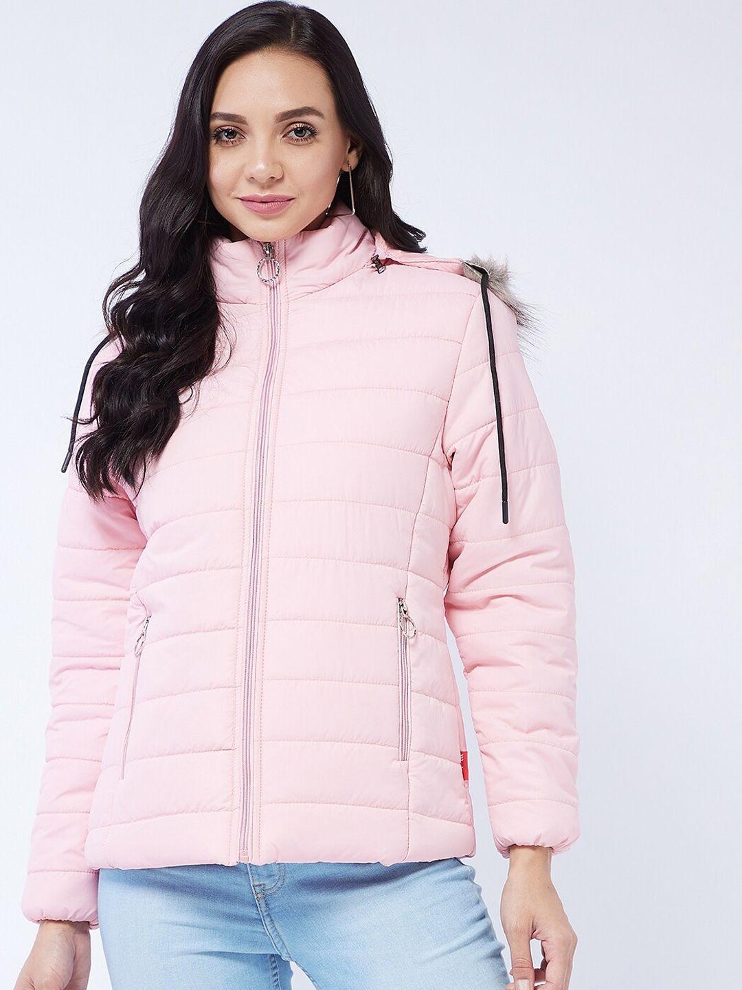 modeve women pink lightweight parka jacket