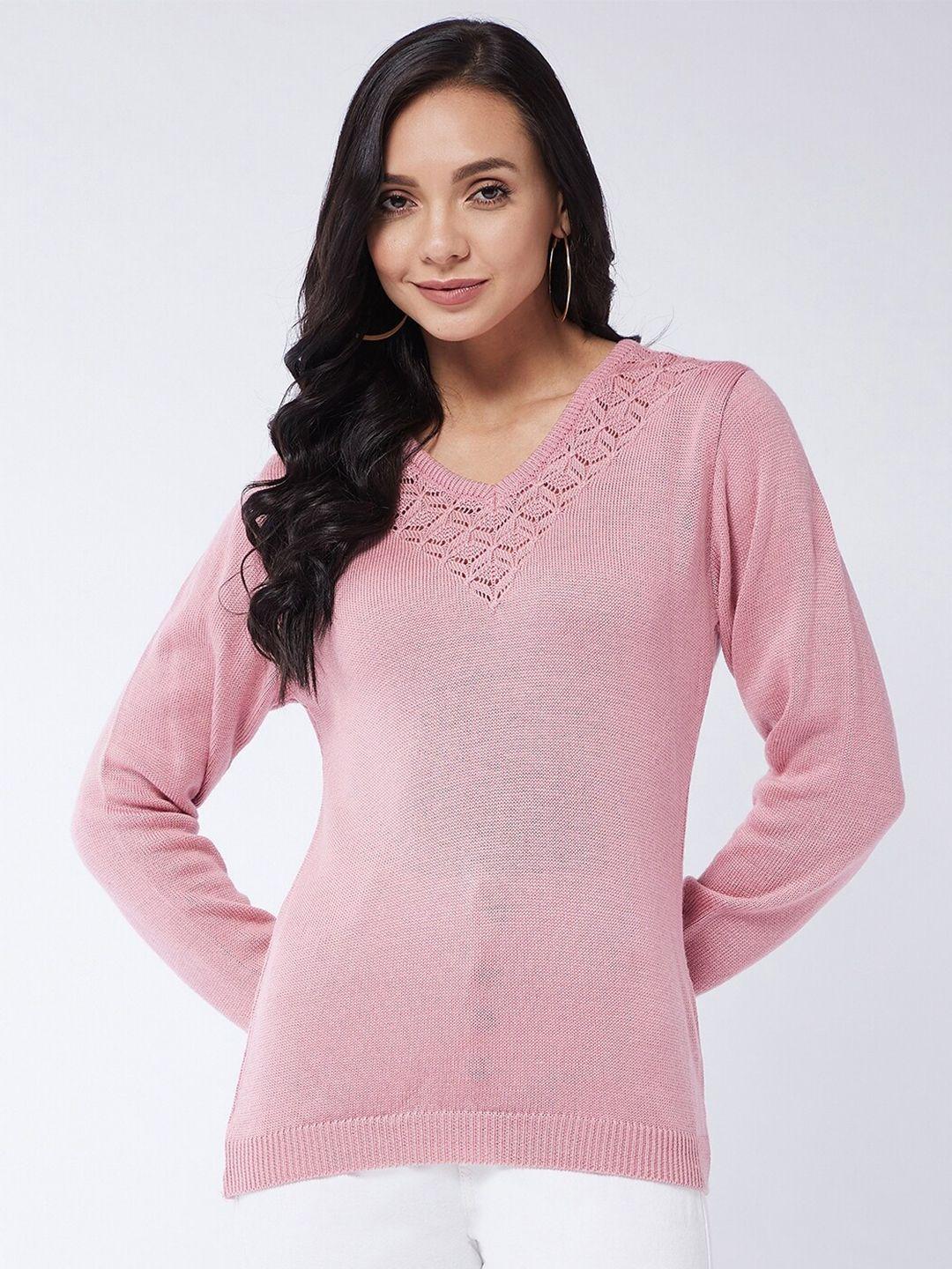 modeve women pink pullover