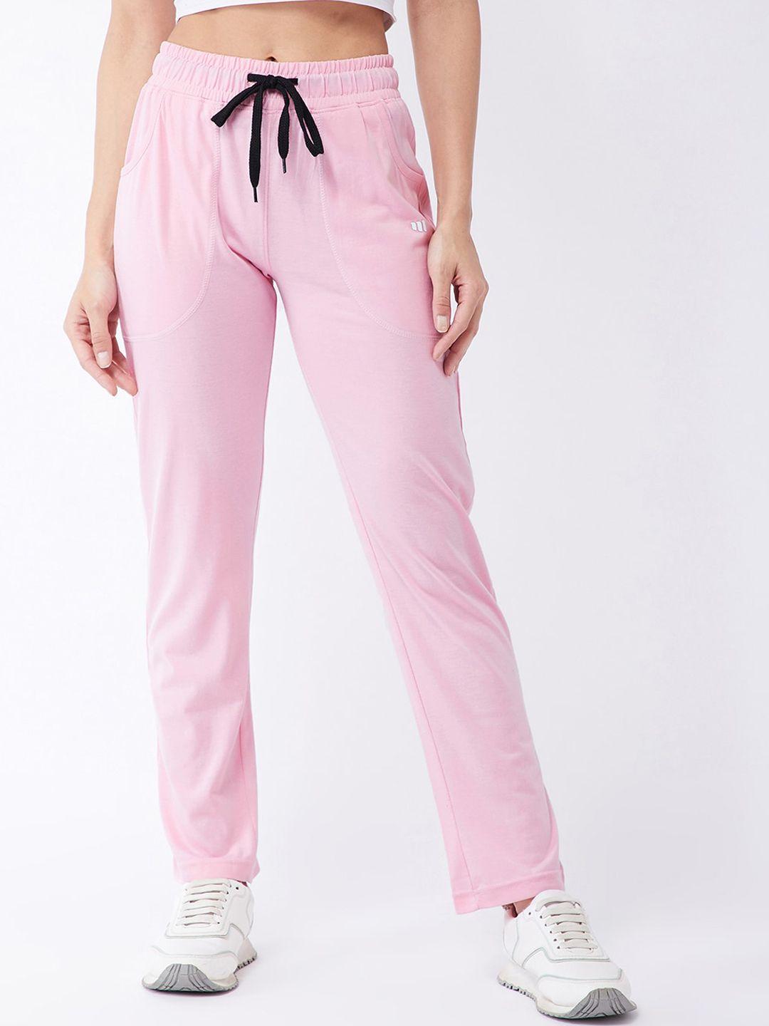 modeve women pink solid track pants