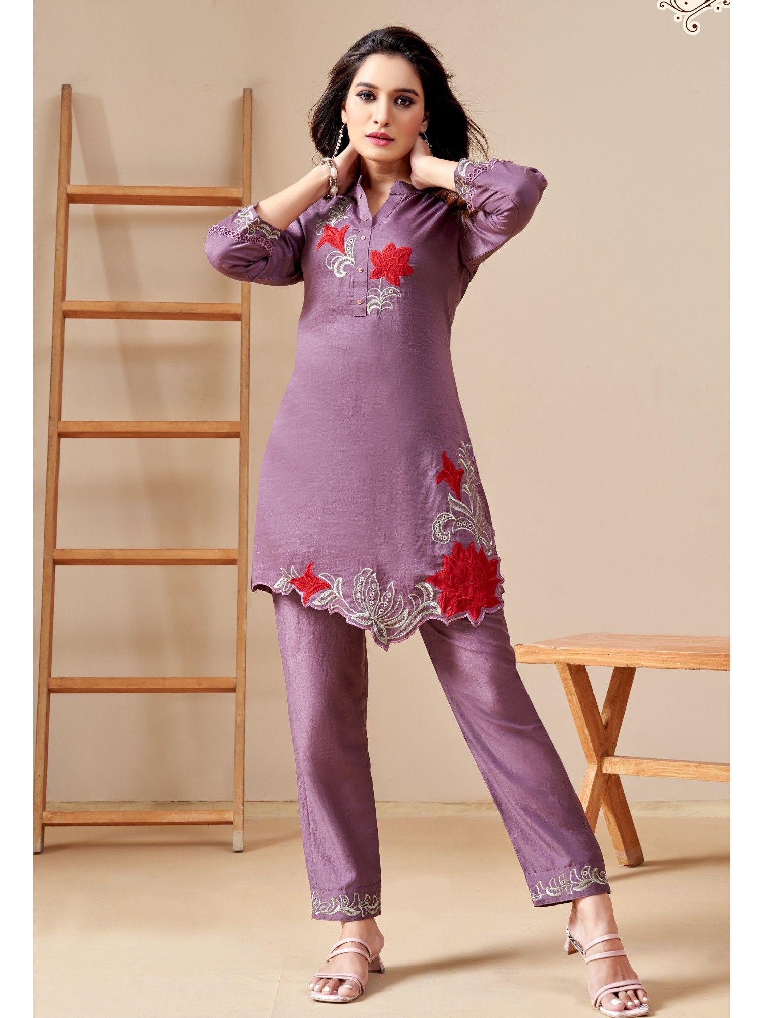 modina lily applique co-ord (set of 2)