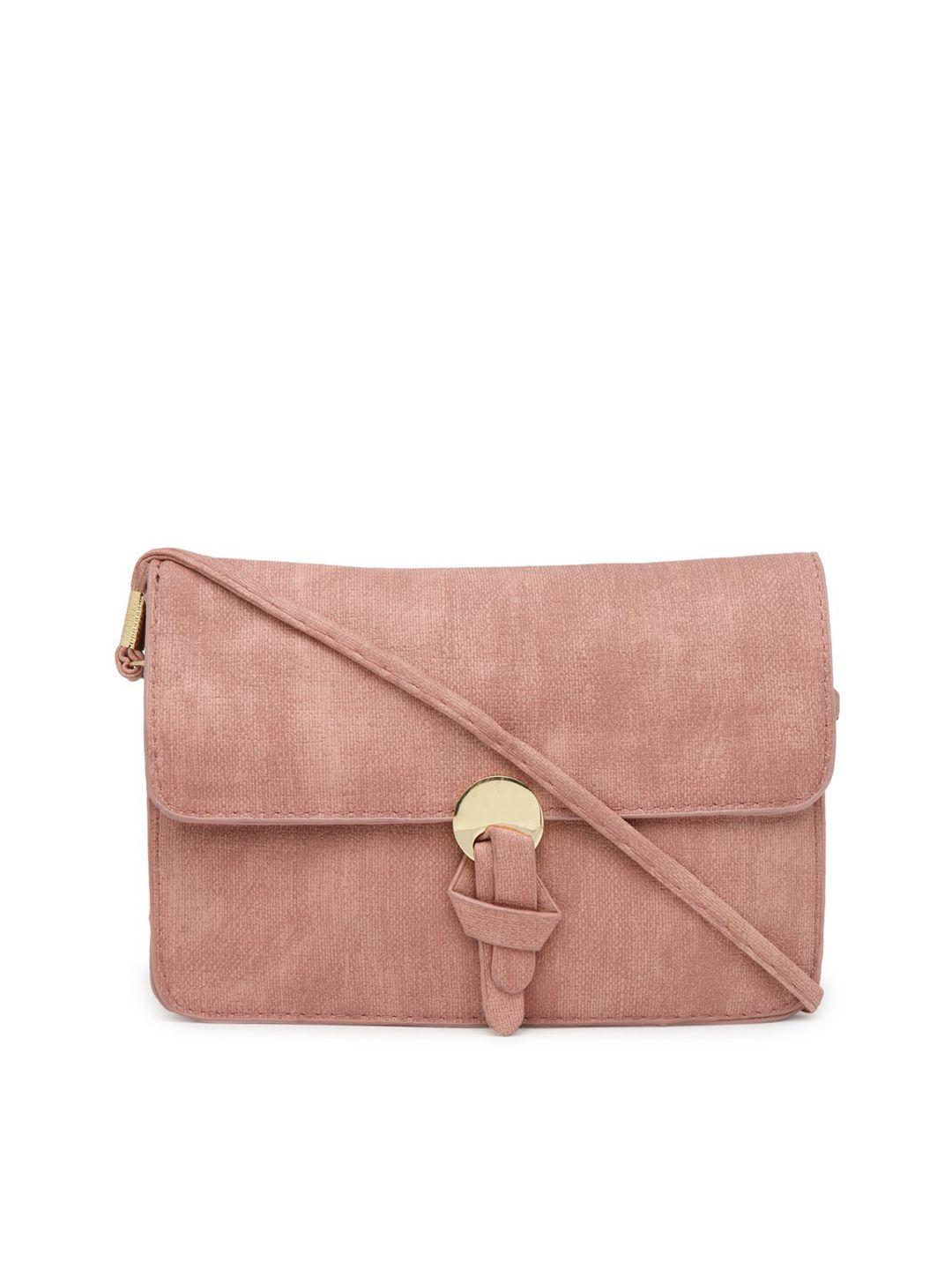moedbuille pink solid sling bag