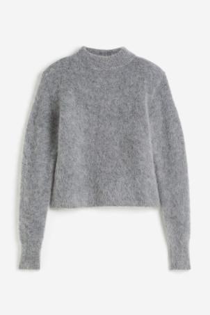 mohair-blend jumper