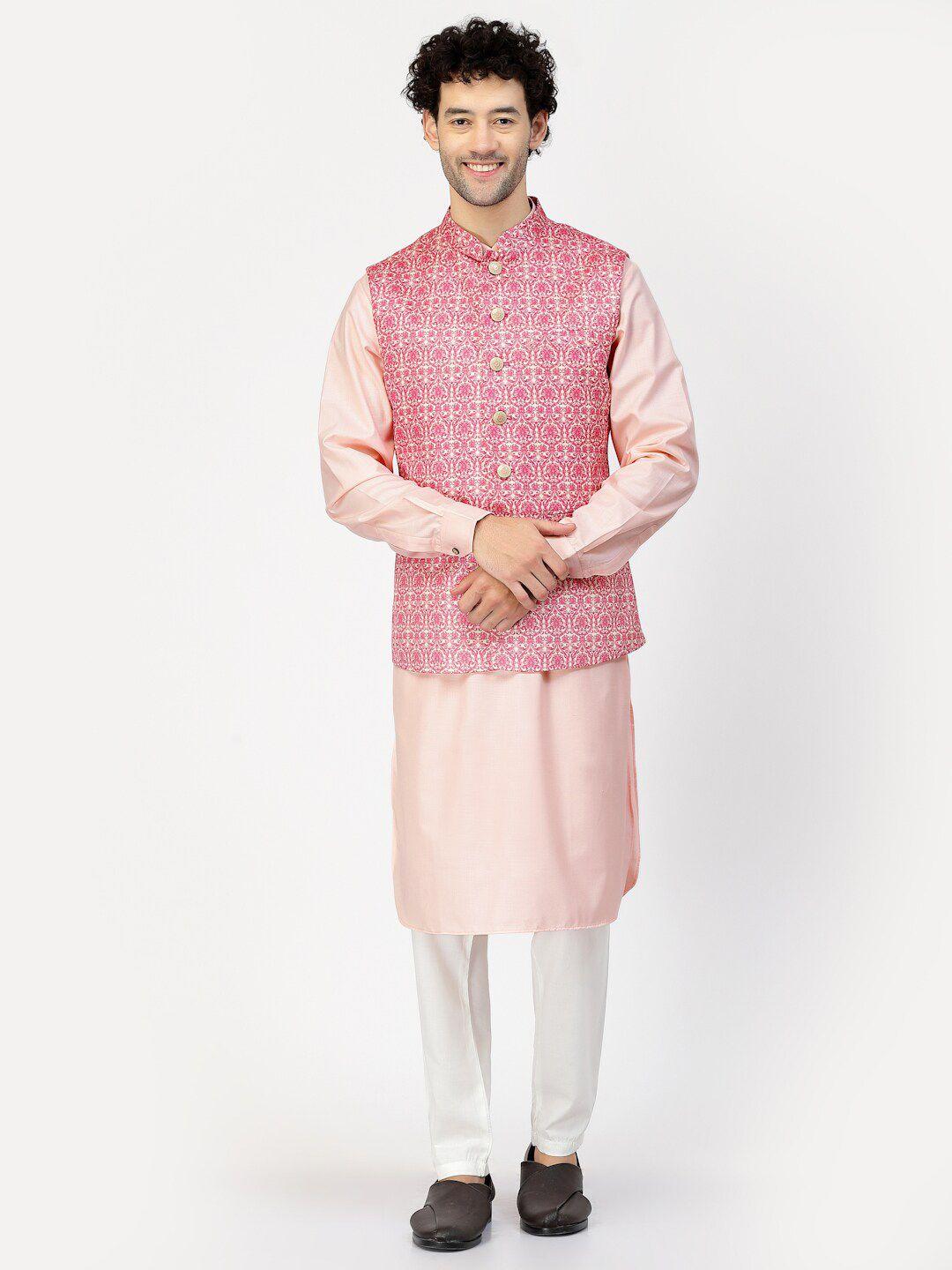 mohanlal sons regular pure cotton straight kurta with pyjamas