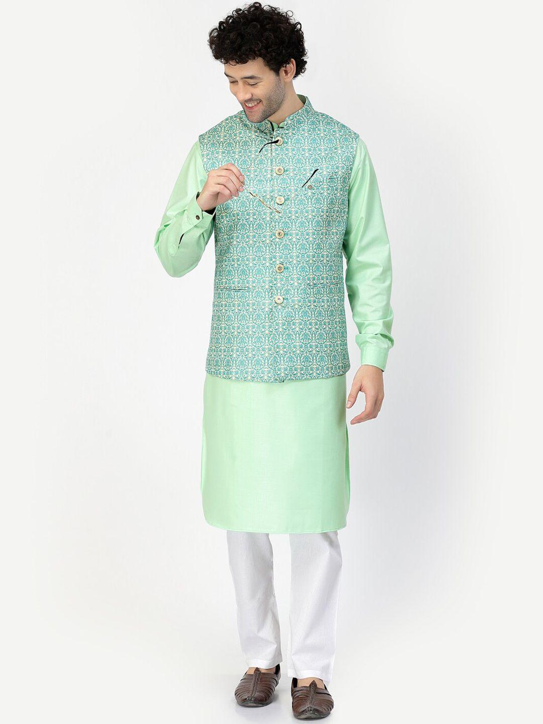 mohanlal sons regular pure straight cotton kurta with pyjamas