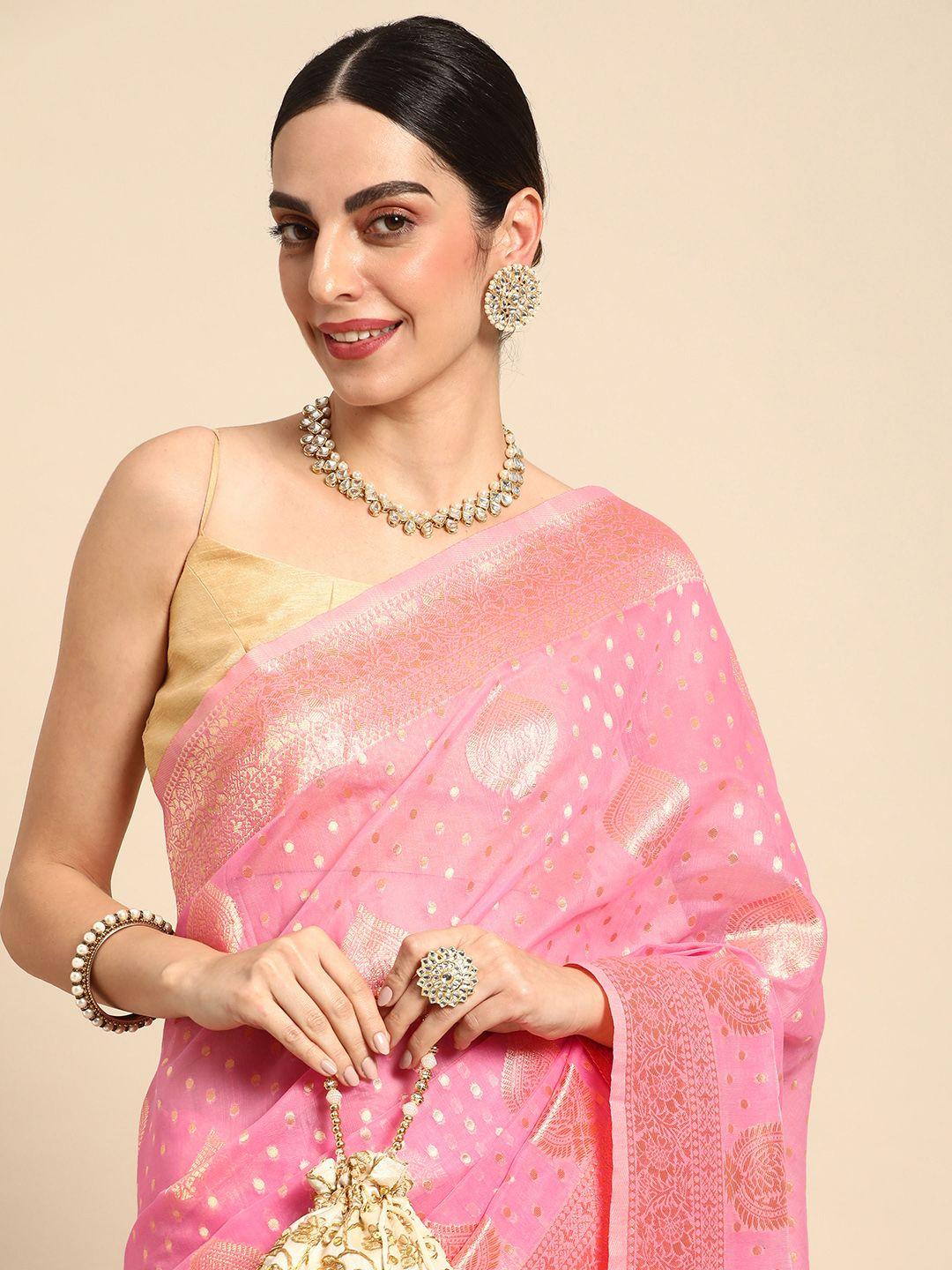 mohey paisley zari art silk saree