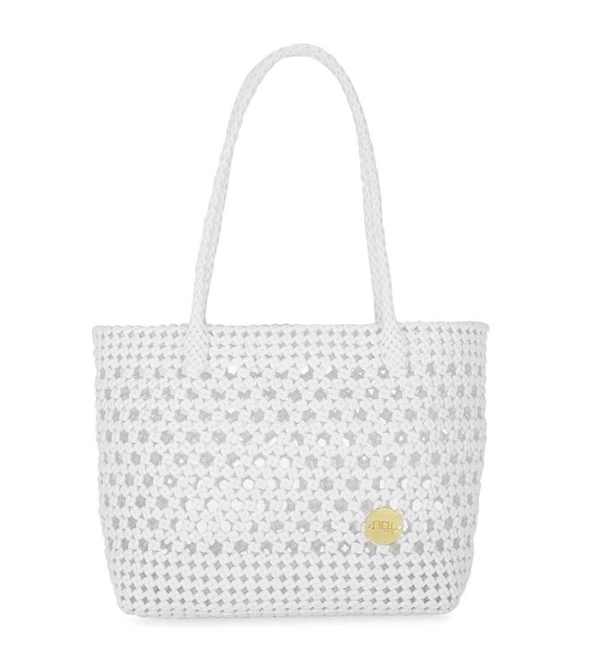 moihno white callie amelia straw basket bag