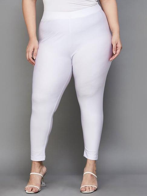 moiree by lifestyle off-white cotton leggings