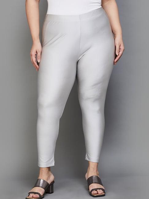 moiree by lifestyle silver cotton leggings