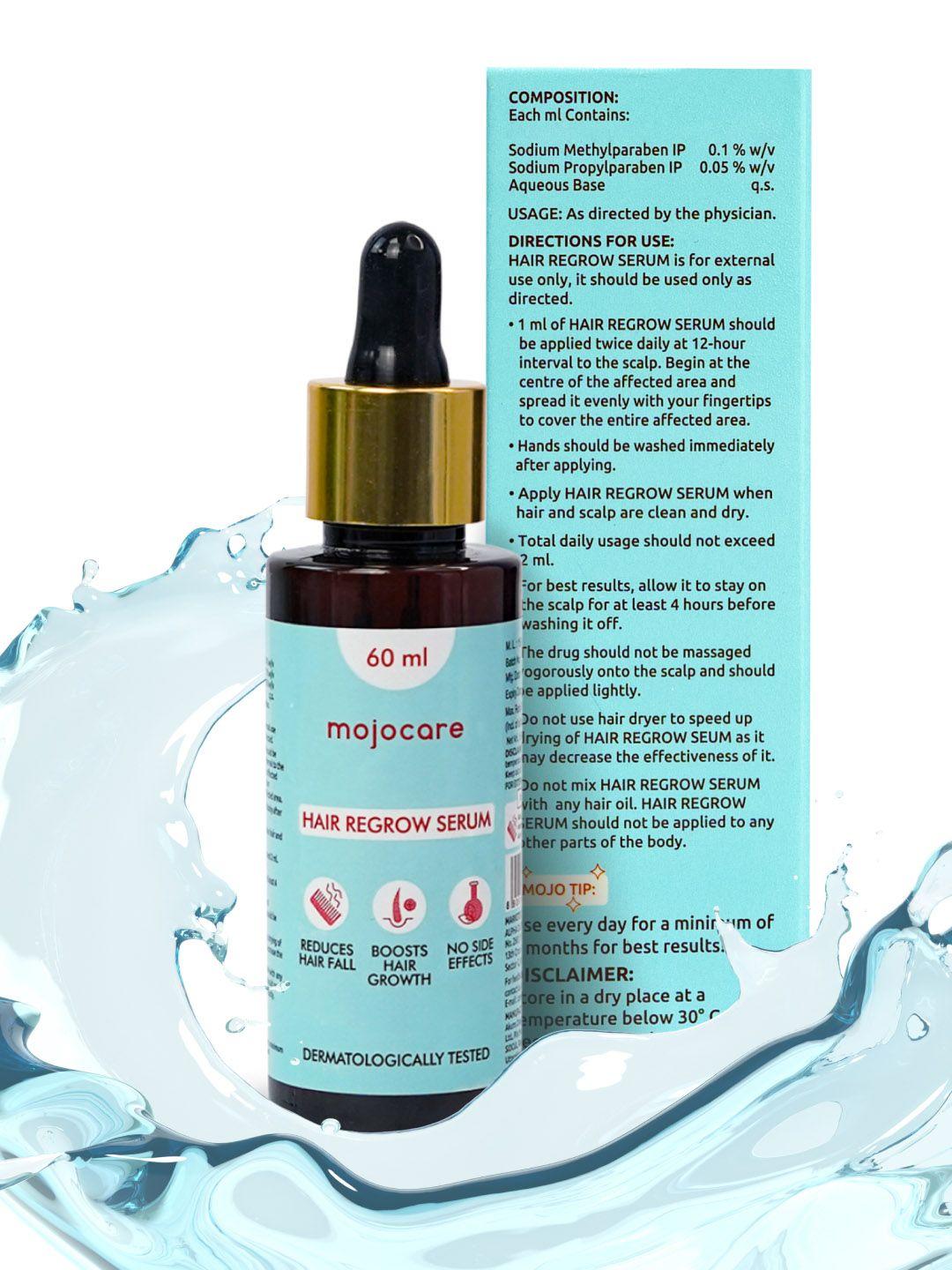 mojocare minoxidil 2% tropical solution hair regrow serum - 60 ml