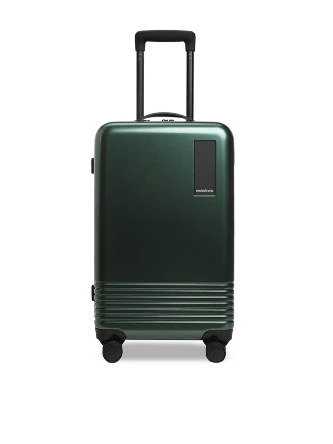 mokobara textured hard-sided water-resistant cabin trolley suitcase